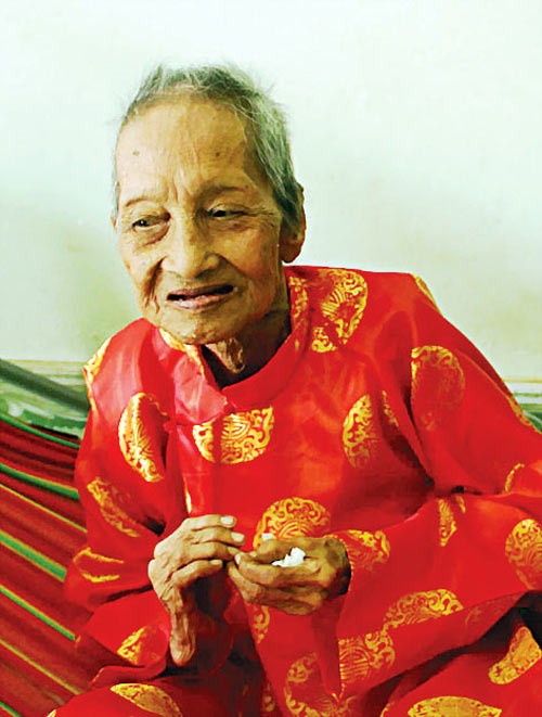 Ms. Nguyen Thi Tru, oldest woman in the world (Photo: SGGP) Ms. Nguyen Thi Tru, oldest woman in the world (Photo: SGGP)